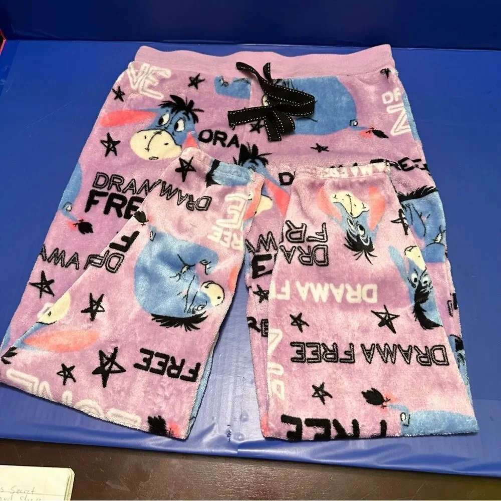 Disney Eeyore Pajama fleece pants M - Picture 4 of 6
